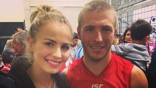 Kieren Jack with girlfriend Charlotte Goodlet. Source: Instagram