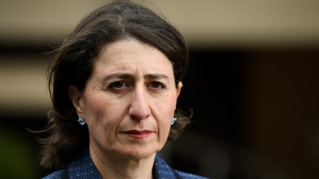 Gladys Berejiklian is facing mounting pressure to permanently replace Sports Minister John Sidoti. Picture: Joel Carrett