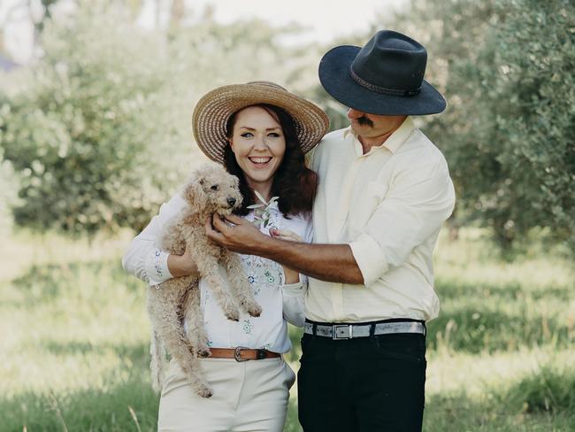 Event duo Kat Creasey and Matt Whalley own and operate Olive View Cottage in the Scenic Rim. Picture: @river.hazel