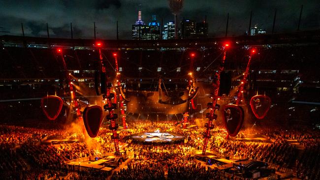 More than 110,000 people filled the MCG in Melbourne on Friday night. Picture: Michelle Couling Photography