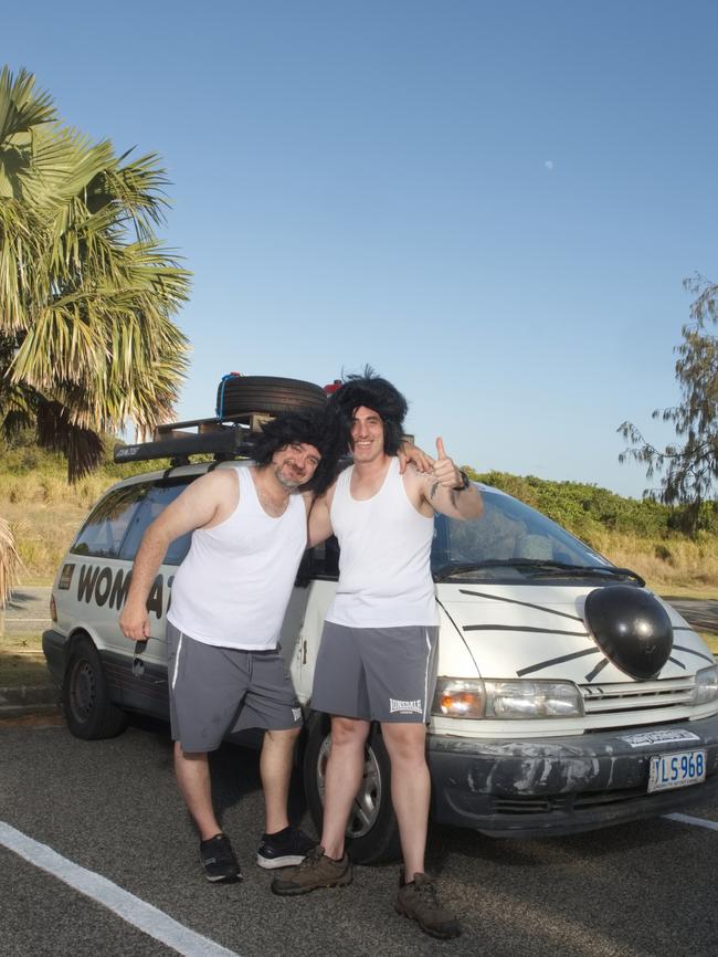 Team Mongolian Moguls Mate Vigh with Lloyd Thompson both northern Sydney.