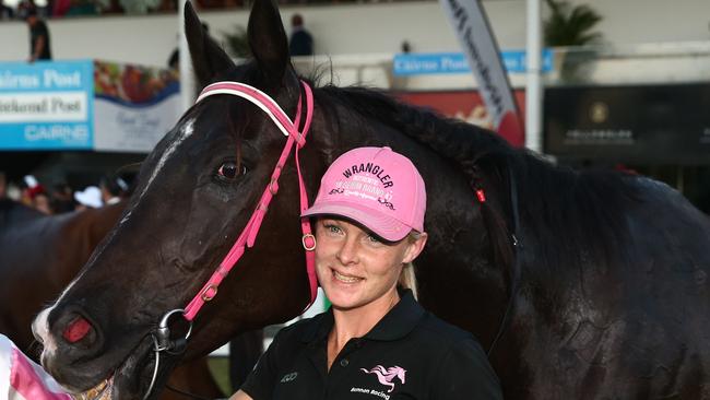 Mackay trainer and jockey Trinity Bannon. PICTURE: BRENDAN RADKE.