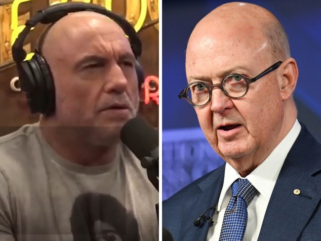 ABC chair Kim Williams took aim at controversial US podcaster Joe Rogan, accusing him of treating the “public as plunder”.