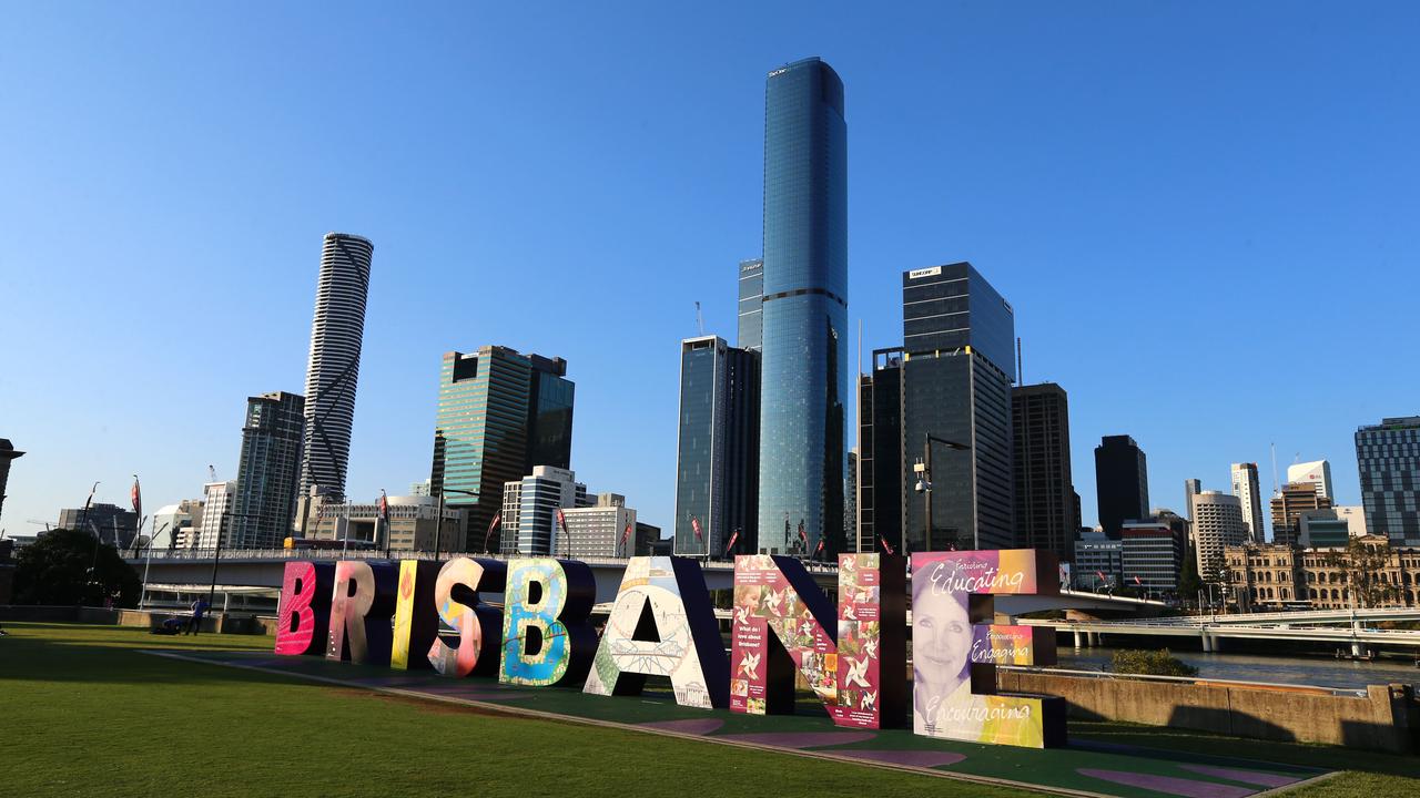 General pictures of the Brisbane CBD and BRISBANE sign at South Bank, South Bank Wednesday 1st September 2021 Picture David Clark