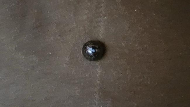 The ball bearing found inside the shopping bag. Picture: Supplied