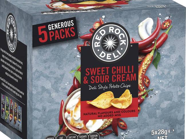 Red Rock Deli – Sweet Chilli and Sour Cream, 5 Pack