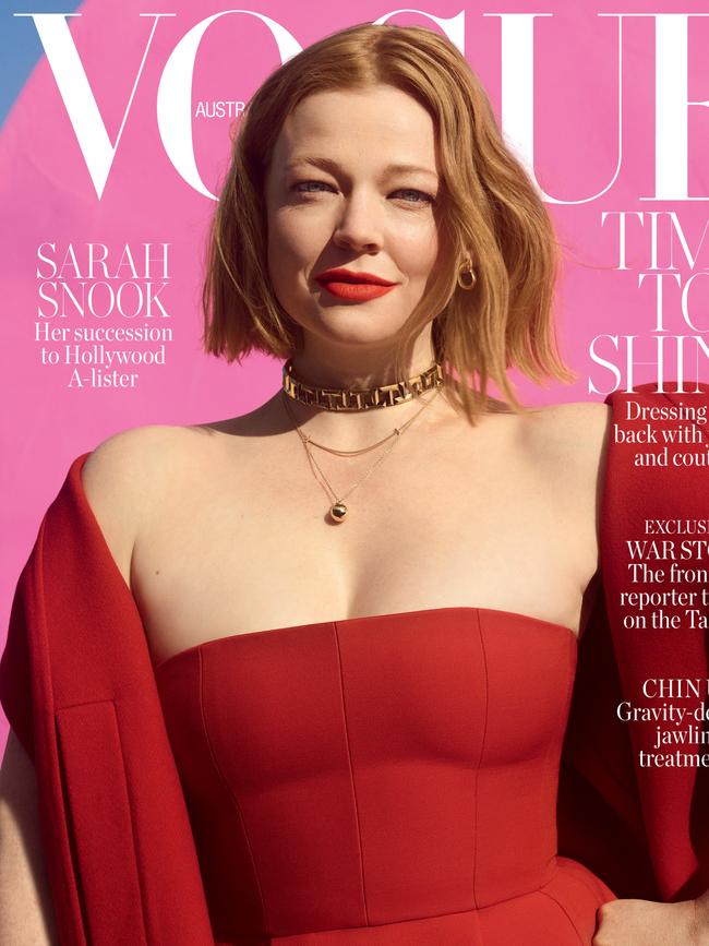 Snook on the cover of Vogue Australia in 2021. Picture: Simon Eeles for Vogue Australia.