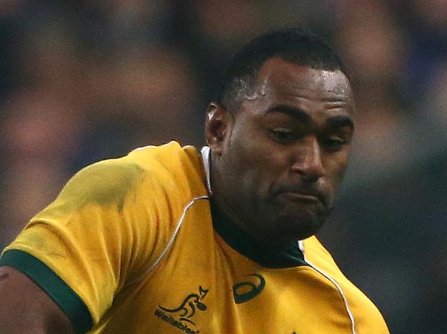 PARIS, FRANCE - NOVEMBER 15: Tevita Kuridrani of Australia in action during the International match between France and Australia at The Stade De France on November 15, 2014 in Paris, France. (Photo by Charlie Crowhurst/Getty Images)