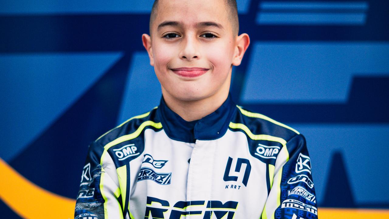 Melbourne karter William Calleja has signed for Ricky Flynn Motorsport who have helped F1 stars Lando Norris and Oscar Piastri make it to the top. Picture: Supplied.