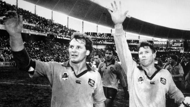 Former Wallabies captains Simon Poidevin and Nick Farr- Jones were signatories to the letter. Picture: Supplied / File Photo