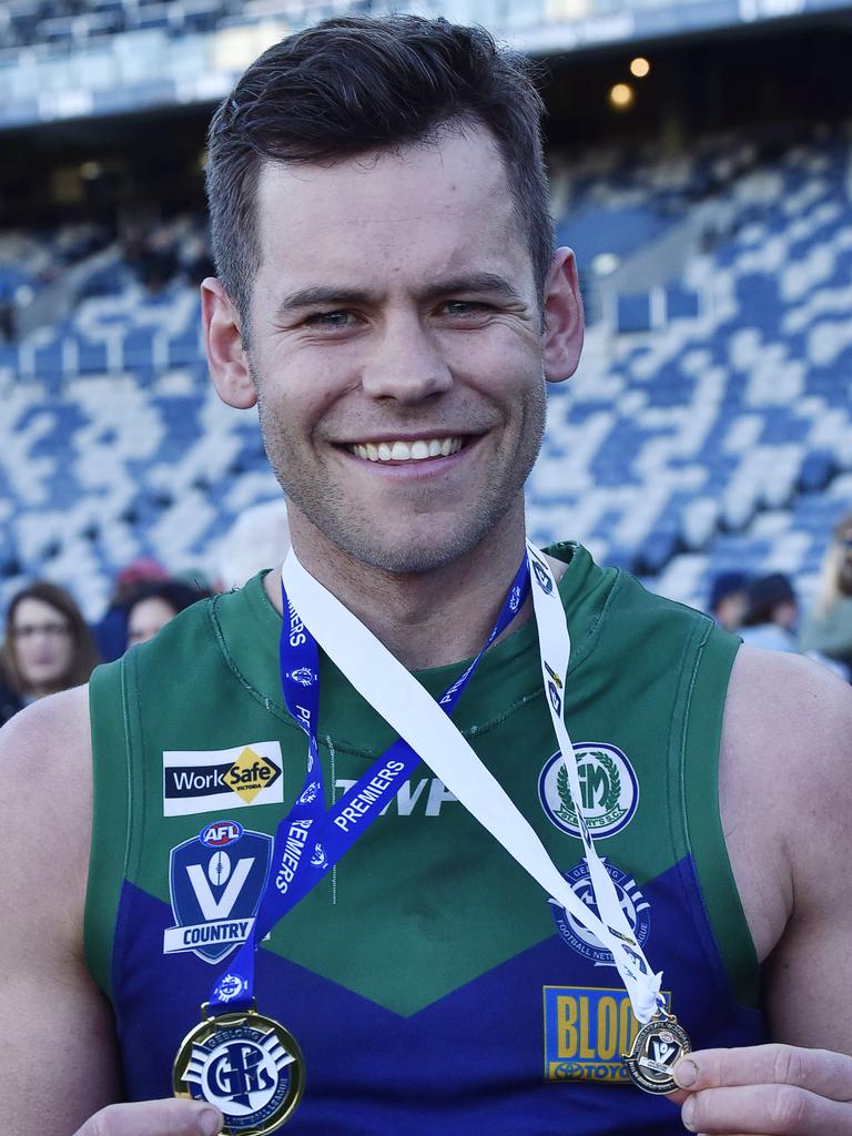 2019 GFL grand final best on ground Ben Moloney. Picture: Alan Barber