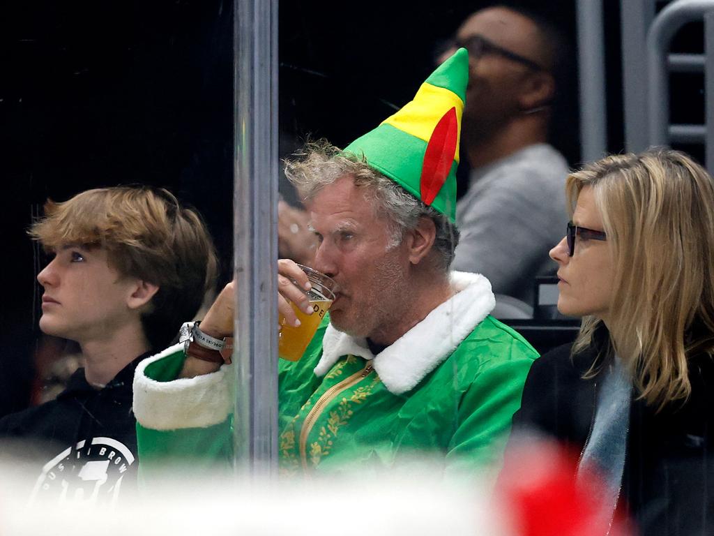 Will Ferrell Attends Hockey Game Dressed As His Famous Movie Character 