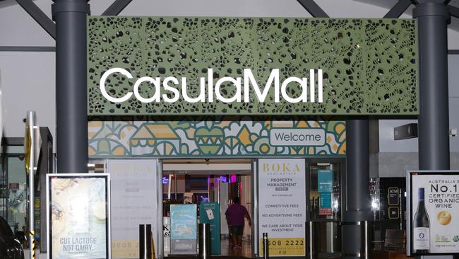 The Coles at Casula Mall was listed this month as an exposure site. Picture: Bill Hearne