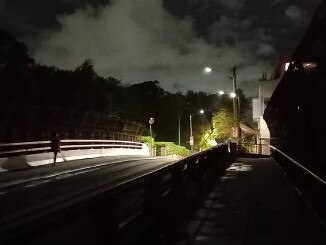 Erskineville bridge has been plagued in darkness