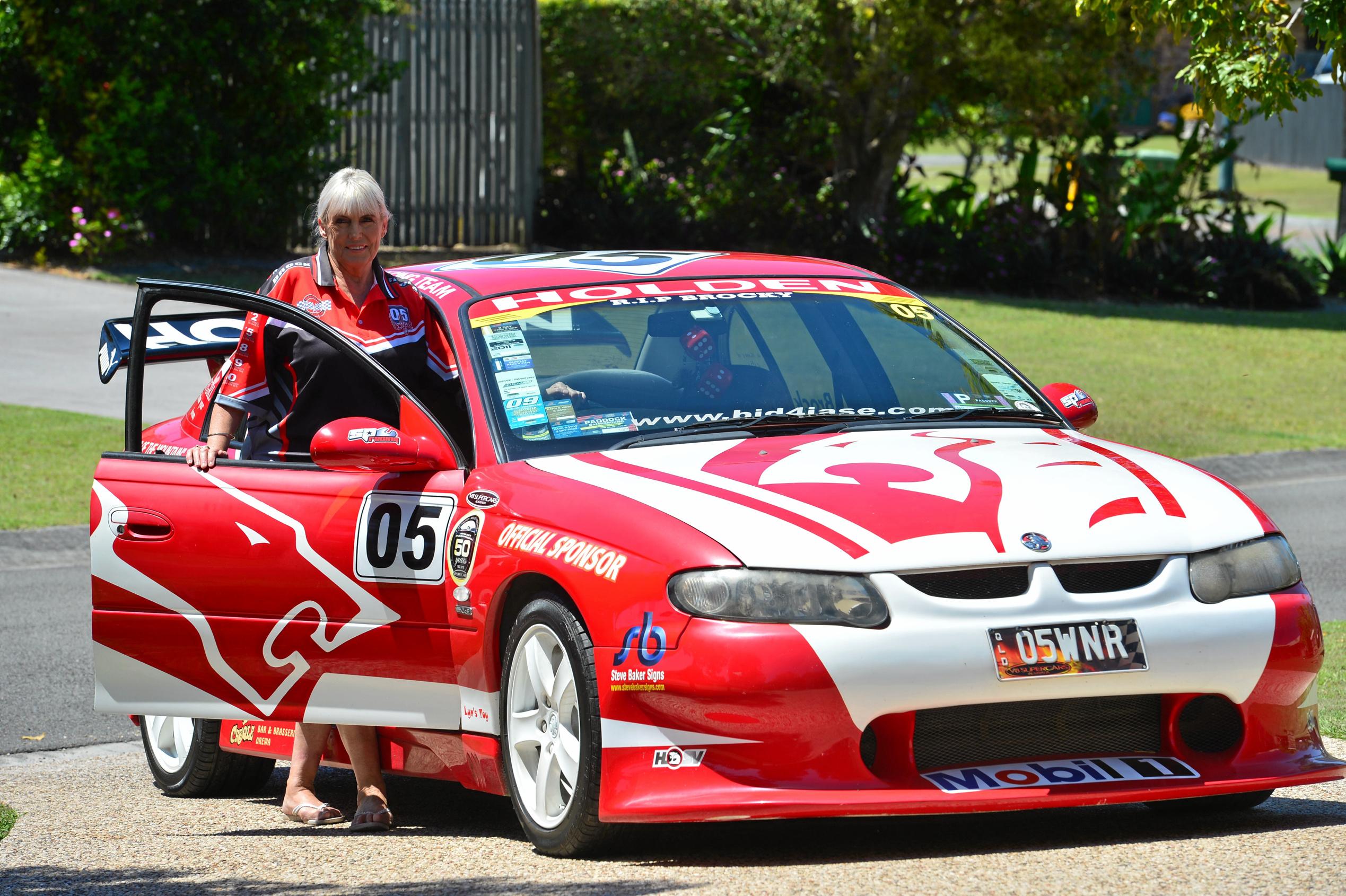 Lyn Hunt with her holden. Picture: John McCutcheon