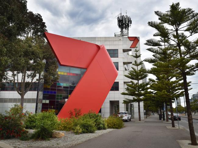 MELBOURNE, AUSTRALIA - NewsWire Photos OCTOBER 18TH, 2021: Exterior of Channel Seven, Docklands, Melbourne. Seven West Kerry Stokes-backed media firm Seven West is taking global convenience chain 7-Eleven to court to try to prevent the company from using 'SEVEN' branding. Picture : NCA NewsWire / Nicki Connolly