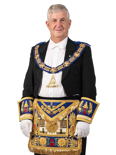 Freemasons SA/NT Grand Master David Booker has been re-elected. Picture: Supplied by Freemasons SA/NT