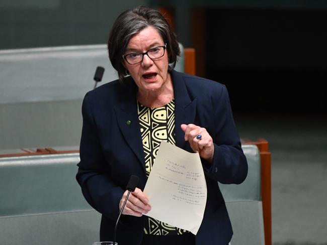 Victorian independent Cathy McGowan. Picture: AAP/Mick Tsikas