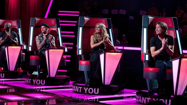 Coaches Seal, Joel Madden, Delta Goodrem and Keith Urban on The Voice. Picture: Supplied