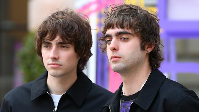Gene Gallagher and Lennon Gallagher are pursuing high profile careers in modelling and music. Picture: Joe Maher/Getty.
