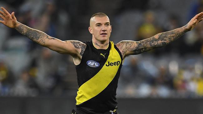 Is Dustin Martin seeing a leggy brunette model? Picture: AAP Image/Julian Smith