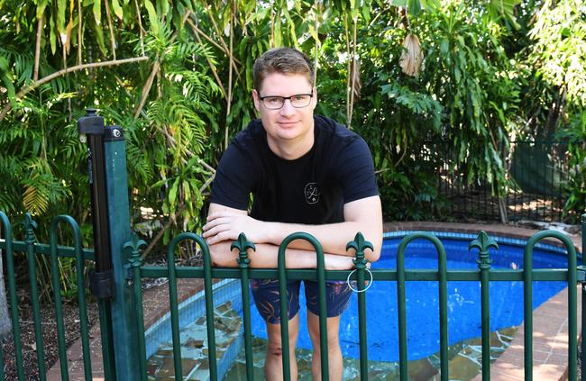 Ryan Lucas recently bought a house in Nightcliff, which was named most in demand suburb in realestate.com.au’s Australian Property Market April Report. Picture: Katrina Bridgeford