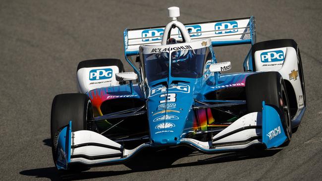 Triple Supercars champion Scott McLaughlin will start from 17th on the grid for his first Indy 500. Picture: LAT Photography