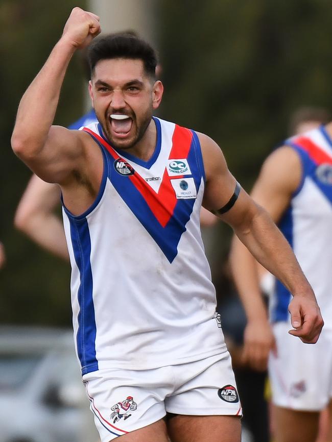 Ozgur Uysal in action for West Preston-Lakeside. Picture: Nathan McNeill