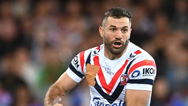 Tedesco with the logo covered up. (Photo by Albert Perez/Getty Images)