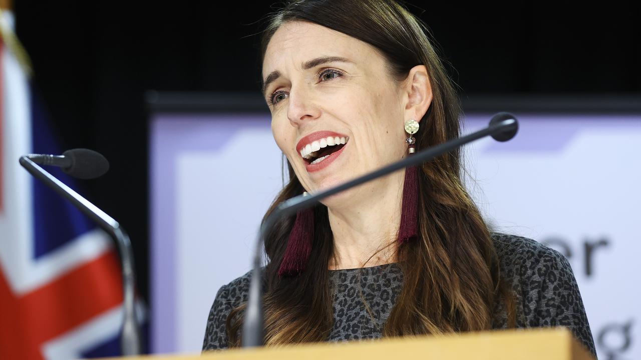 Prime Minister Jacinda Ardern announced the start date for quarantine-free travel between New Zealand and Australia last week. Picture: Hagen Hopkins/Getty Images