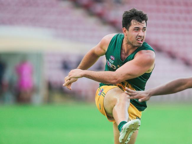 Saints Nathaniel Paredes as St Mary V Buffaloes at TIO stadium. Pic GLENN CAMPBELL