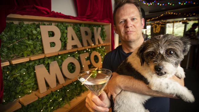 Fern Tree Tavern owner David Nunn and Edith ahead of Bark Mofo. Picture: Chris Kidd