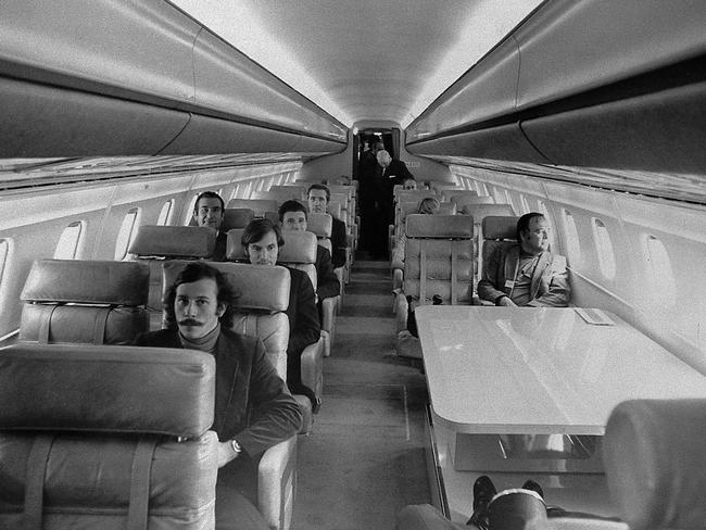 The interior of an Air France Concorde is seen in this May 1973 picture.