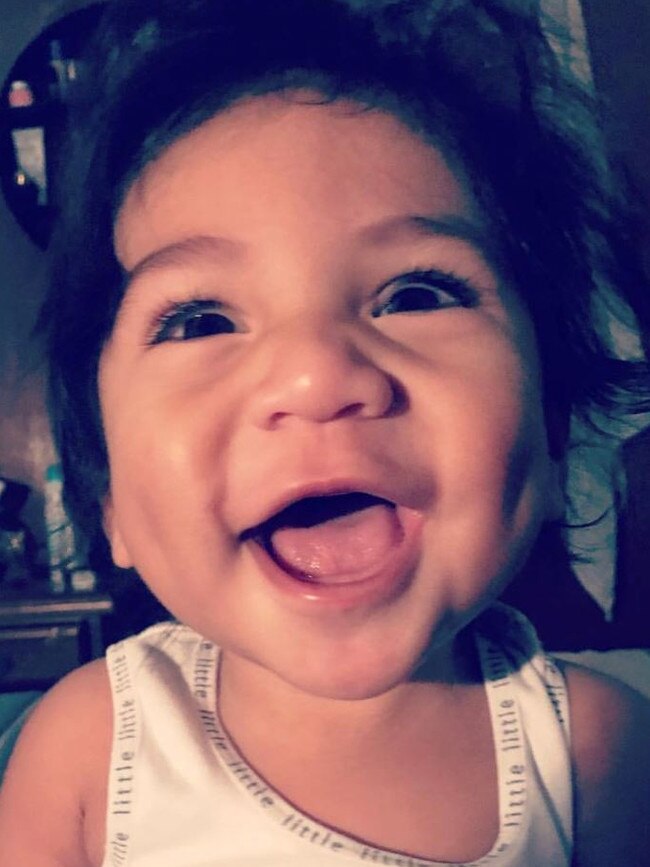 Zion Leuelu of Katherine full of smiles. Picture: Tahnee Leuelu (mum)