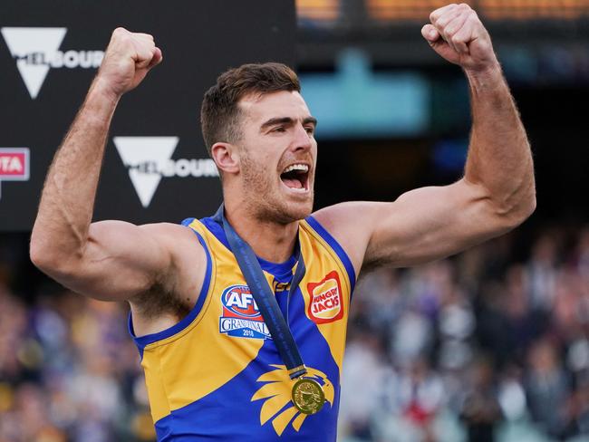 Lycett was part of the Eagles side that defeated Collingwood in the 2018 decider. (Photo by Michael Dodge/AFL Media/Getty Images)