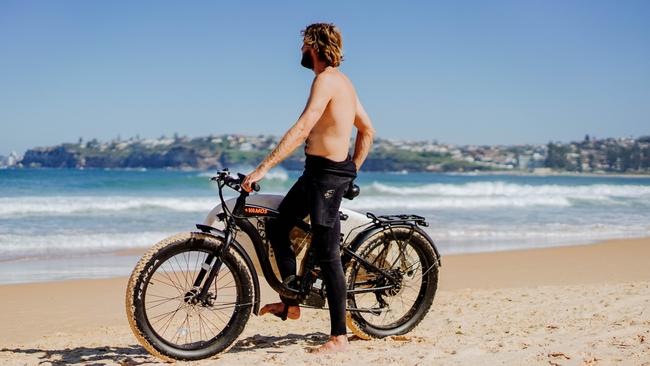 Whether this e-bike travels efficiently on beach sand is debateable.