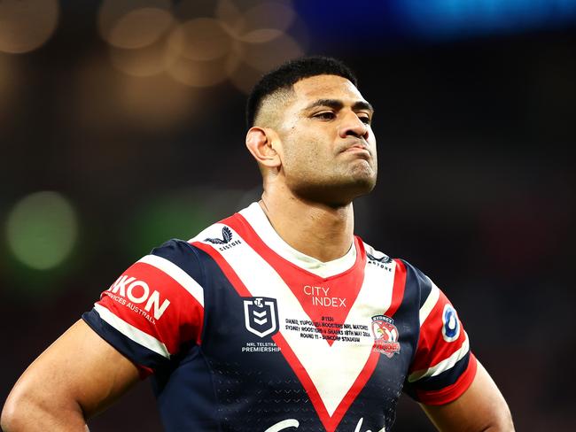 Daniel Tupou might have another year in him at the Roosters. Picture: Chris Hyde/Getty Images