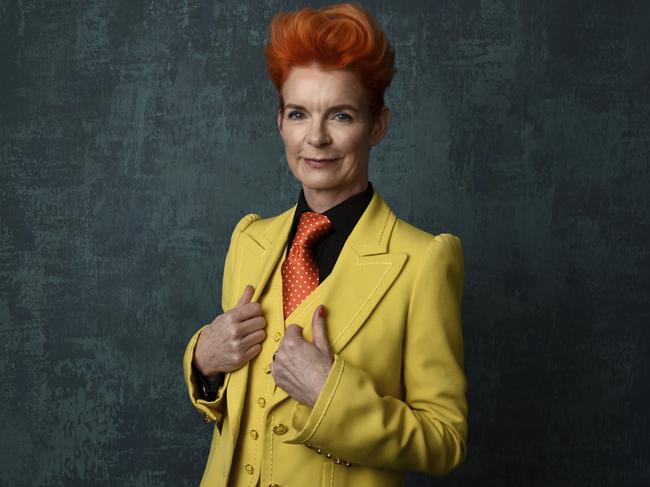 Sandy Powell poses for a portrait at the 2020 Academy Awards Nominees Luncheon in Los Angeles. Picture: AP