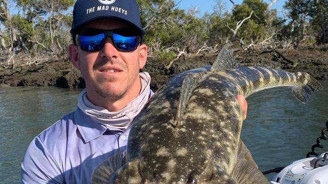 Steve Ward with 80cm+ flathead after winning Flathead Classic 2019 on Gold Coast