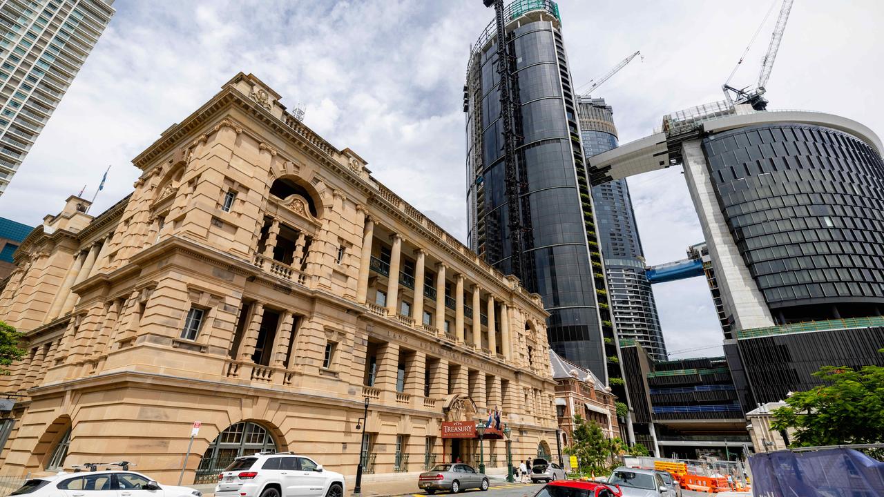 The Treasury backing on to the Queen’s Wharf development.