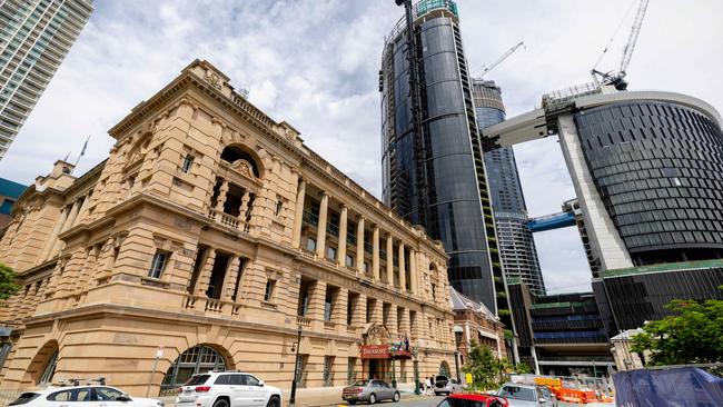 The Treasury backing on to the Queen’s Wharf development.