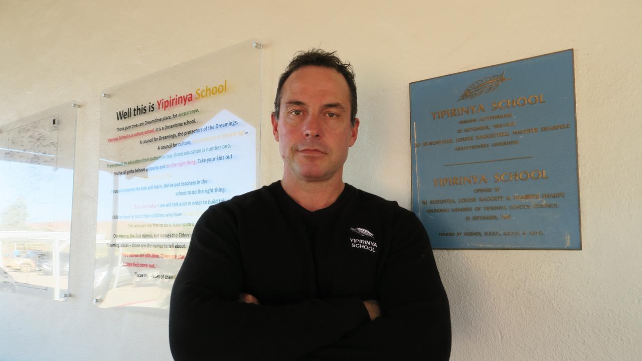 Yipirinya School Principal Gavin Morris at Yipirinya School. Picture: Gera Kazakov