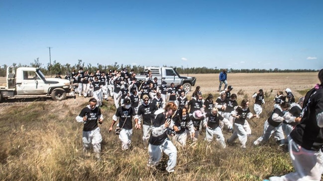 Animal activists invade the Millmerran property and cattle farm of David McNamee. Picture: Animal Activists Collective/Facebook