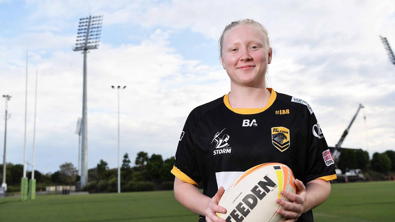 Sunshine Coast Falcons. U19Ã¢â&#130;¬â&#132;¢s girls team. Shannyn Harm. Picture: Patrick Woods.