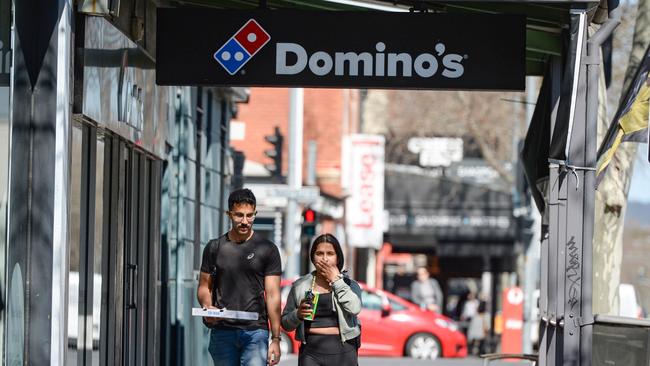 A Domino’s spokesperson confirmed a Sunday surcharge had been in place since 2016. Picture: NewsWire / Brenton Edwards
