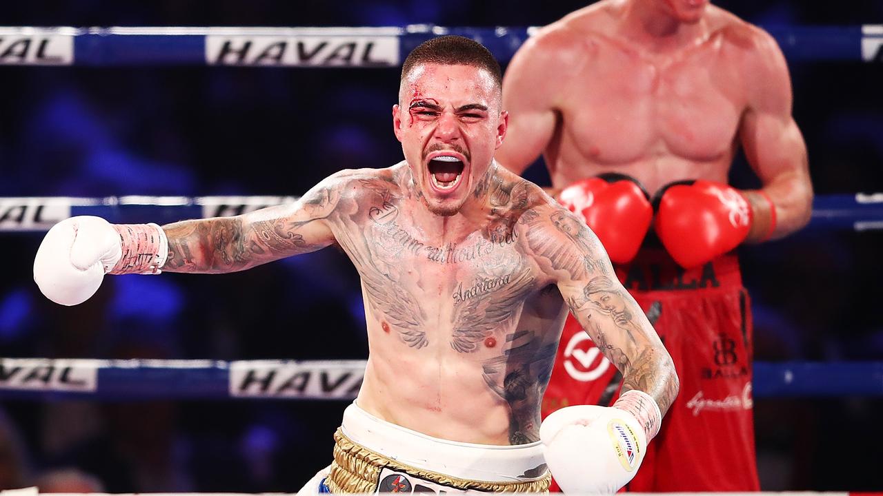 George Kambosos Jr faces the toughest test of his career against Teofimo Lopez. (Photo by Hannah Peters/Getty Images)