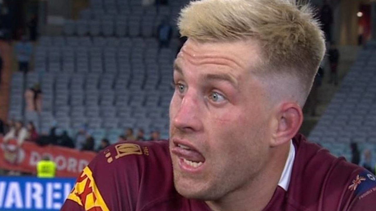 Cameron Munster was shocked to hear he was named man of the match. Picture: Channel 9