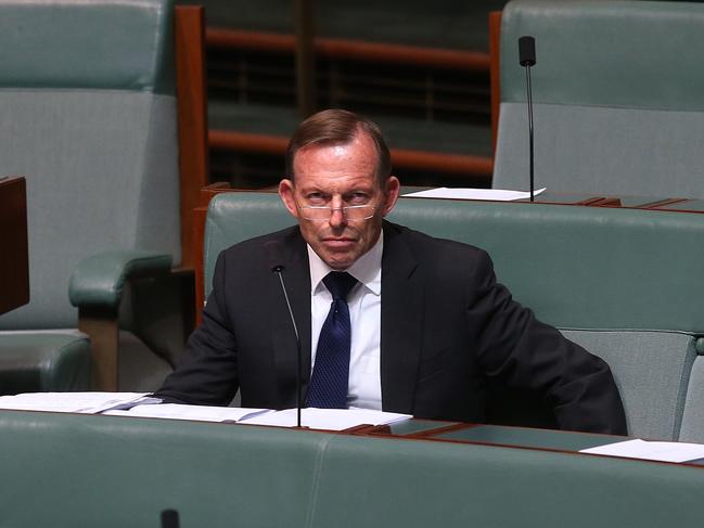 Ousted prime minister Tony Abbott has an axe to grind. Picture Kym Smith