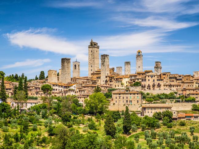 Beautiful view of the medieval town of San Gimignano, Tuscany, Italy. Picture: iStockDoc Holiday, Escape, Lisa Mayoh