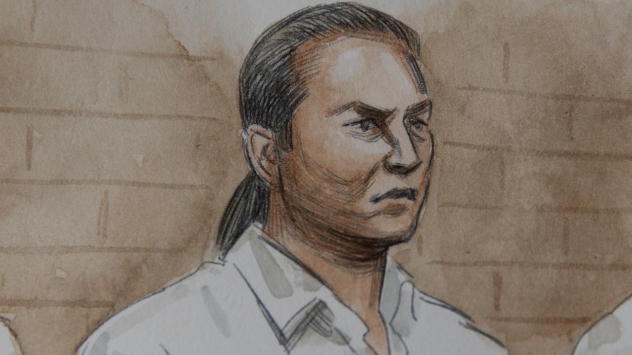 An artist's impression of Cousins at the Armadale Magistrates Court during his trial. Picture: Supplied via NCA NewsWire